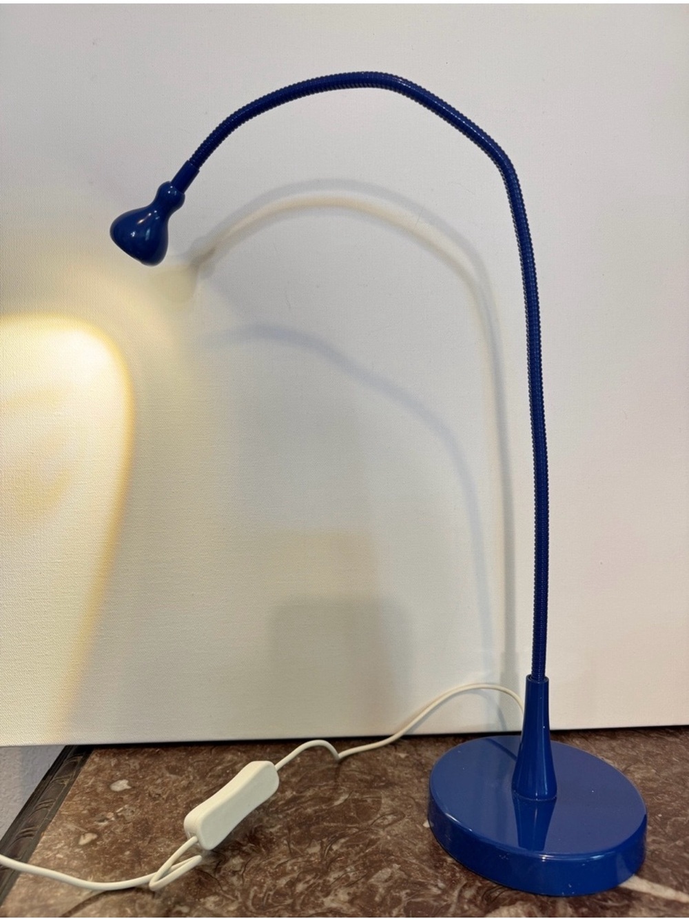 IKEA JANSJO Blue Flexible Articulating Led Desk Hobby Lamp Light Work